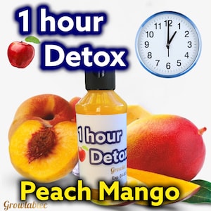 1 Hour Detox - Formulated For Green Leaf Smokers - Peach Mango 4 oz