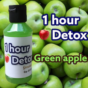 1 Stunde Detox - Formuliert für Green Leaf Raucher - Grüner Apfel 4 oz