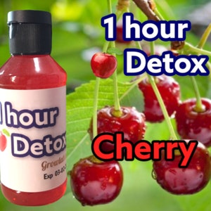 Cherry 4 oz 1 Hour Detox Cleanse - Detoxify Your Body and Remove Toxins & Impurities Fast!