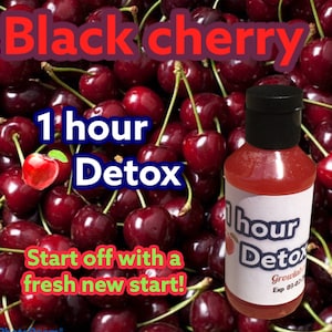 1 Hour Detox - Formulated For Green Leaf Smokers - Black Cherry 4 oz