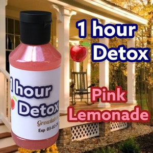 1 Hour Detox - Formulated For Green Leaf Smokers - Pink Lemonade 4 oz