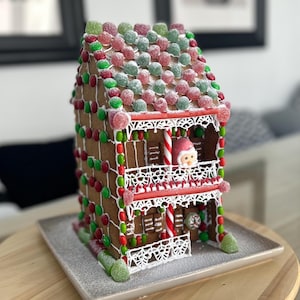 Gingerbread House template pattern “Terrace House” + instructions & recipe! Ultimate Gingerbread House Baking Guide!