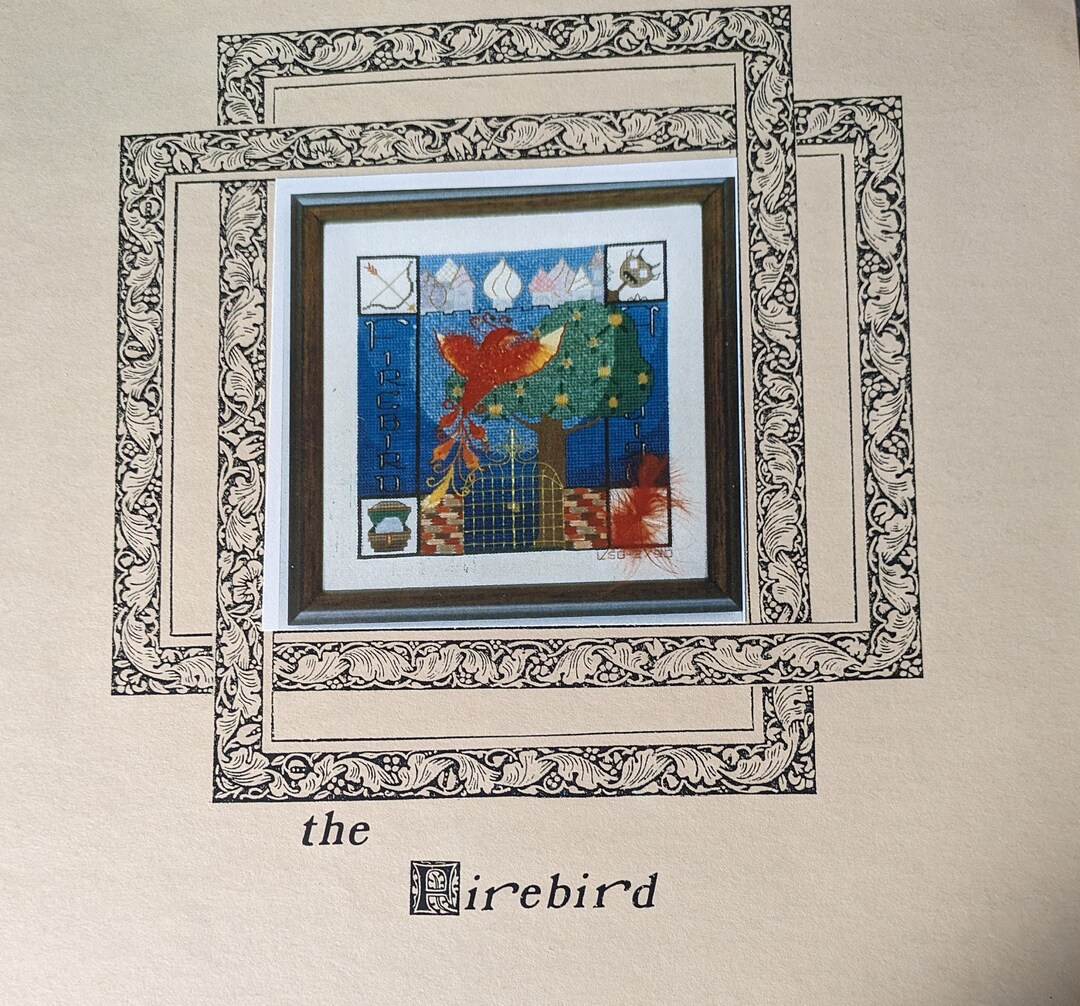 New Forget-me-nots in Stitches "the Firebird" 1990 Cross-stitch Chart ...