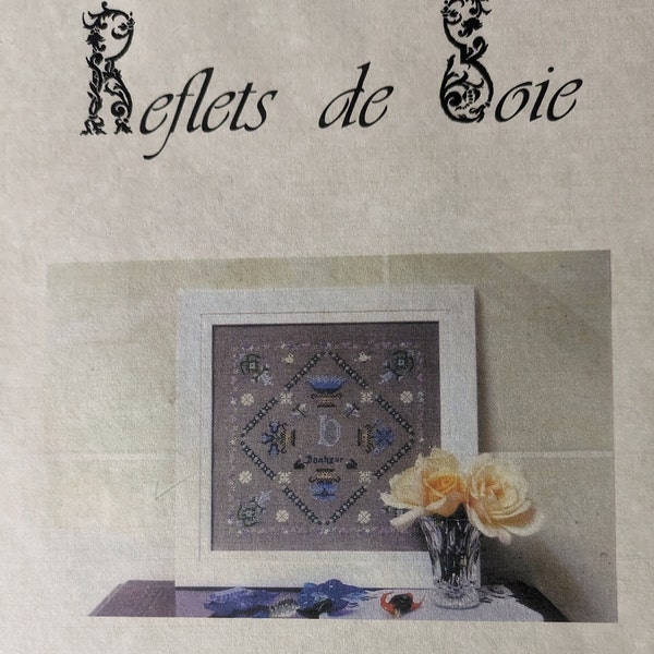 New Reflets de Soie "Le Bonheur est dans le Bleu" French 2002 cross-stitch chart