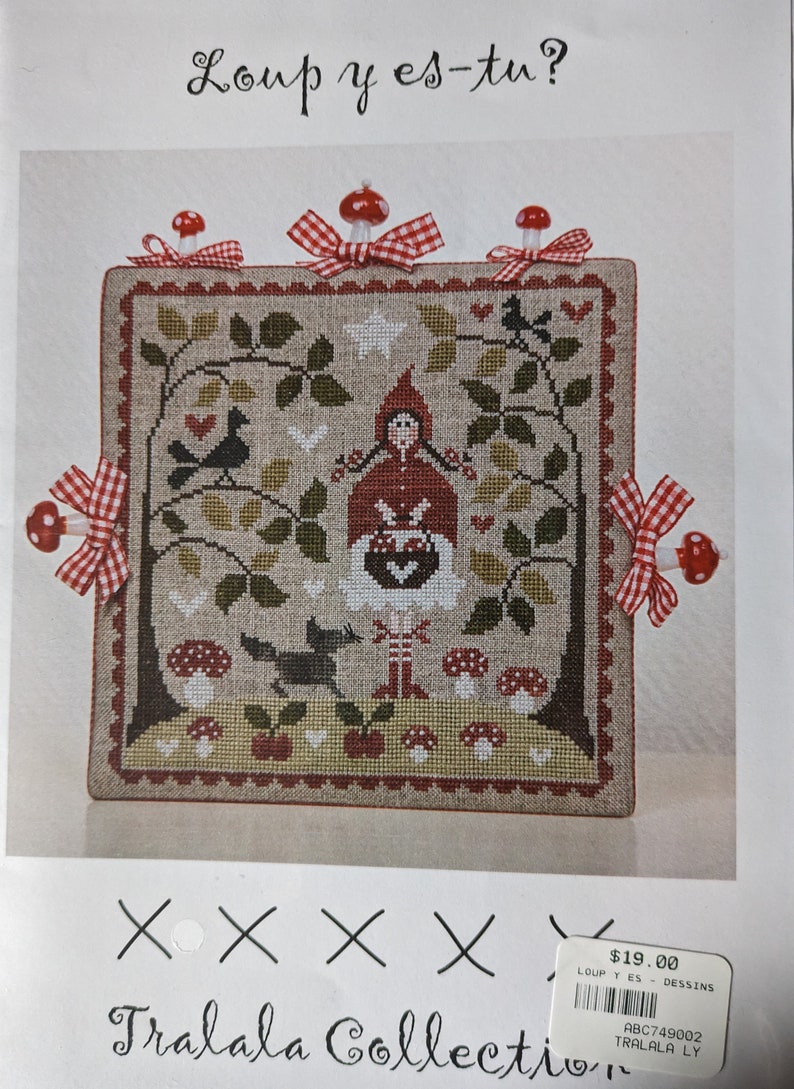 Tralala Collection "Loup y es tu?" French cross-stitch chart from Carrie's Last Stitch on Etsy