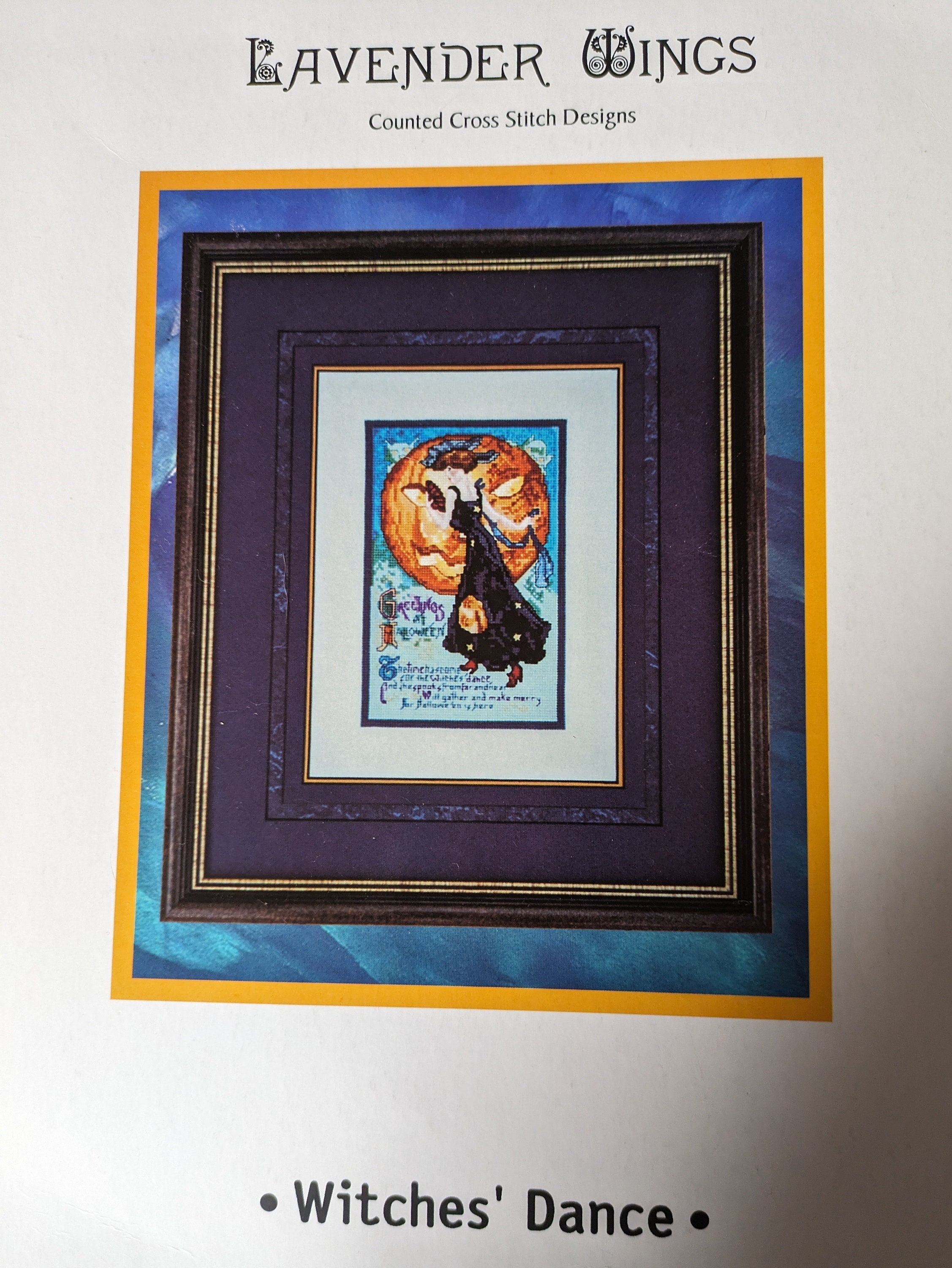 New Lavender Wings "Witches' Dance" Halloween cross-stitch chart