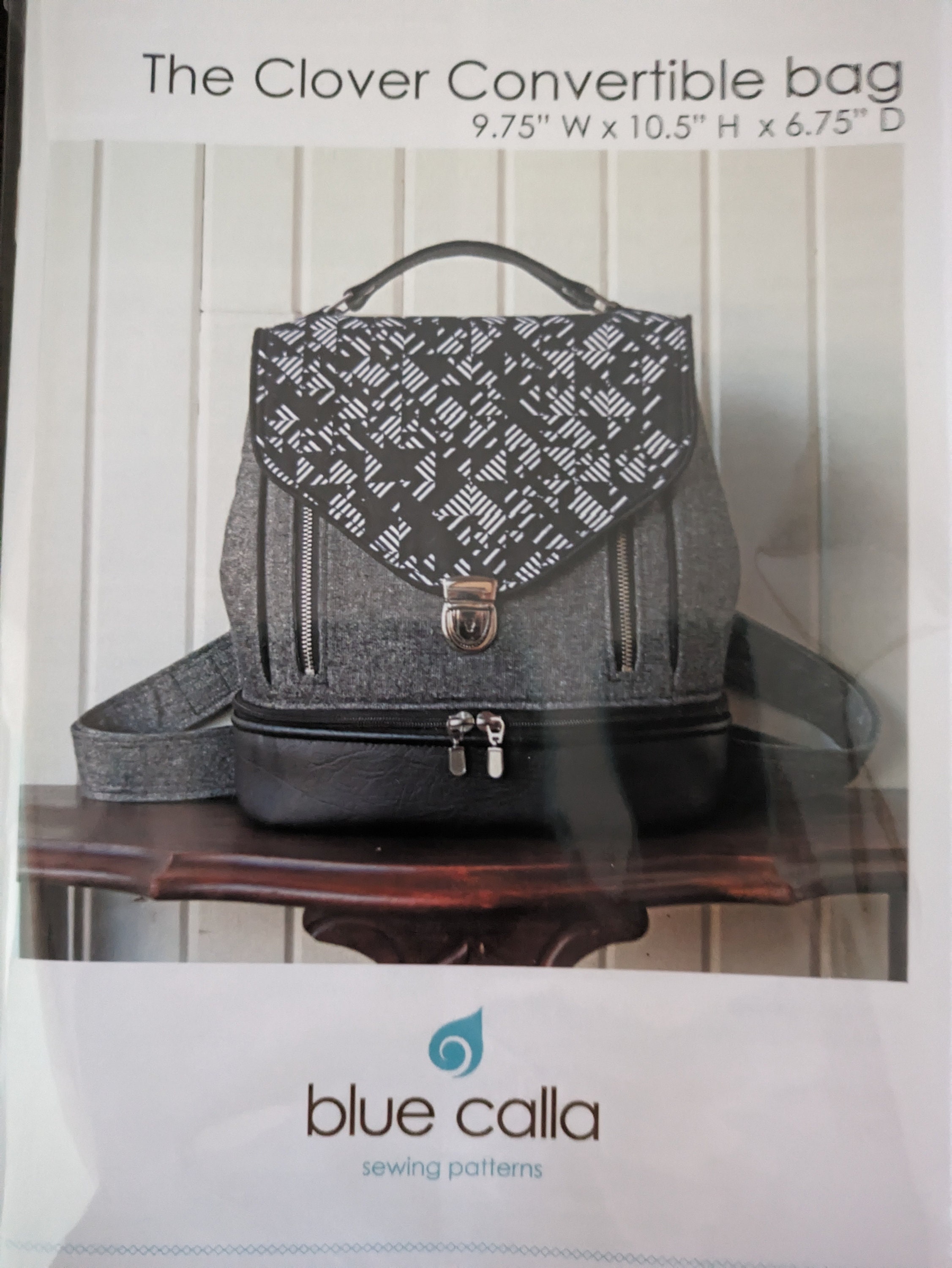 Blue calla bag patterns sale