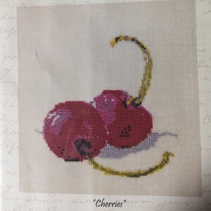 New Nine Stones Needlework &quot;Cherries&quot; 2012 cross-stitch chart