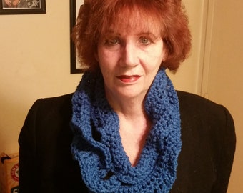 Pretty Ruffle Infinity Cowl Scarf