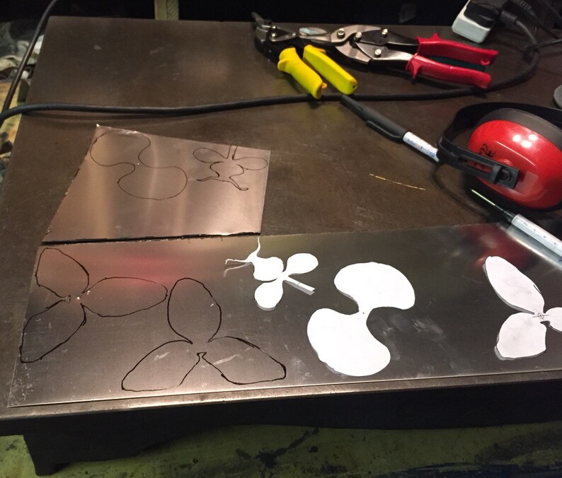 25th Wedding Anniversary Gift Stainless Steel Orchid Metal Flower