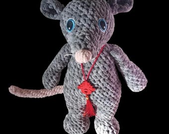 crochet RICKY RAT stuffie