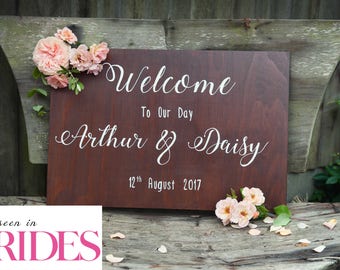Personalised Welcome Wedding Sign