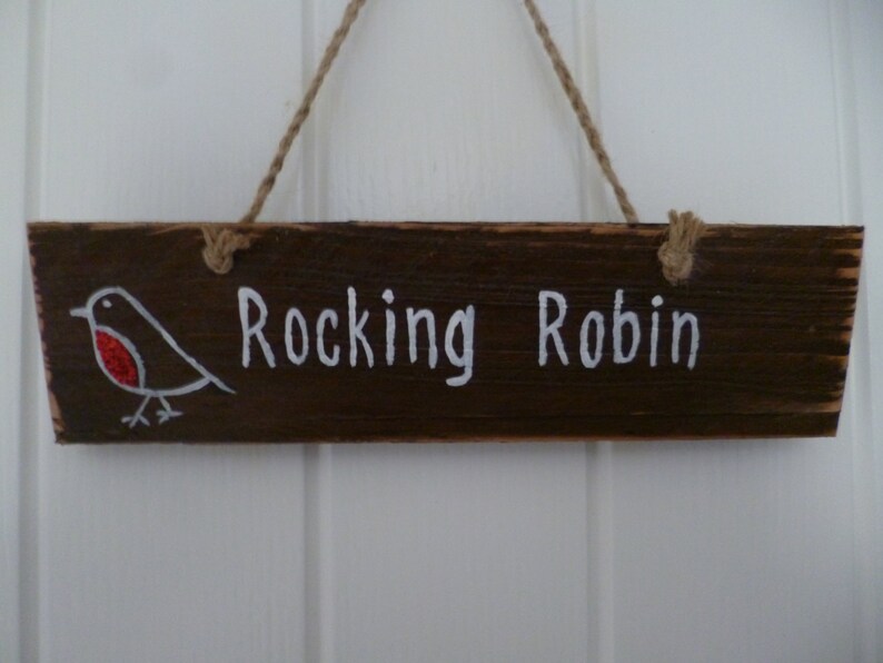 Robin R Sign Rockin Robin Sign - Etsy