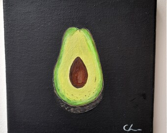 Avocado Painting Acrylic