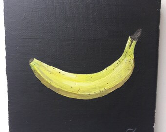 Banana Painting in Acrylic