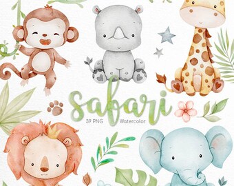 Download Watercolor Animal Etsy