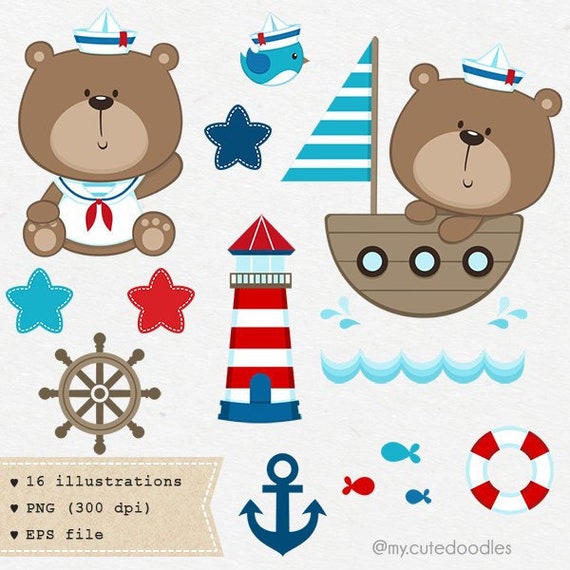 navy teddy bear sailor