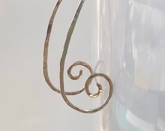 Sterling Silver Spiral Hoops