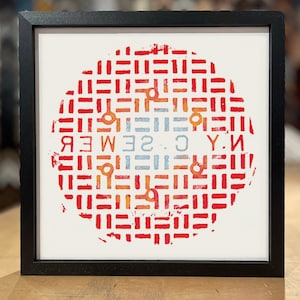 New York City Sewer Cover Print
