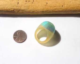 SUPER RARE / Japanese Sea Ring / Plastics / 100% Surf-Tumbled / Beach Finds / For BeachFinds Collection  #D-78