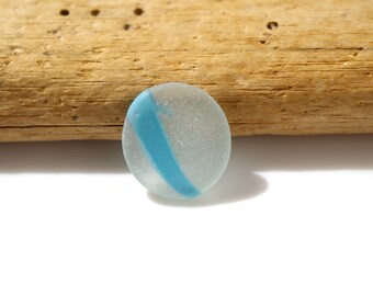 RARE Light Blue Color / Sea Ohajiki / Japanese sea glass / 100％ Genuine ＆ Surf-Tumbled #X-31