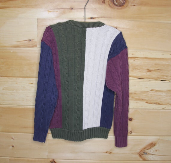 Vintage Tommy Hilfiger Heavy Cable Knit Pullover … - image 7