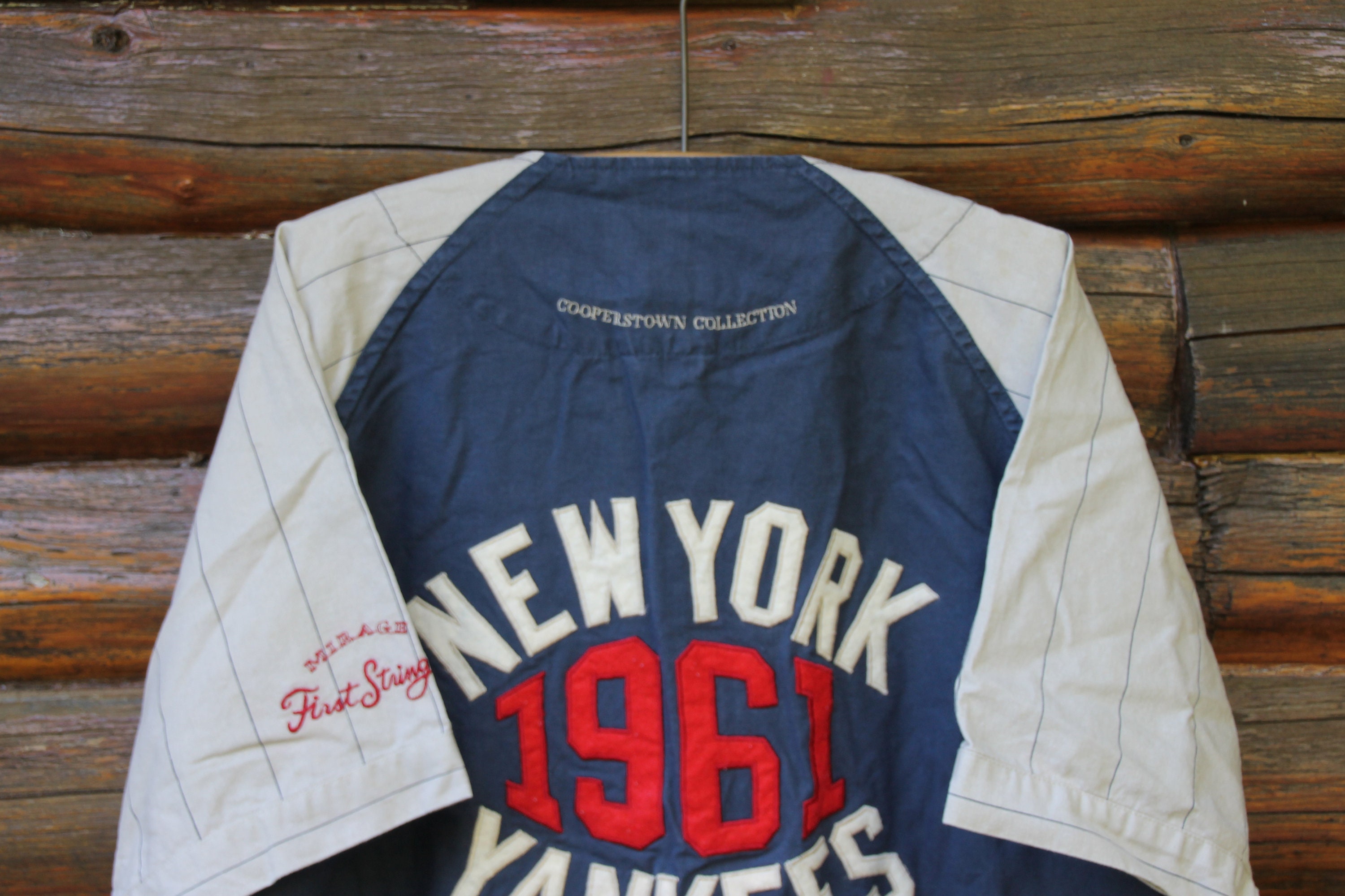 Vintage New York Yankees Button up Baseball Jersey Mirage 