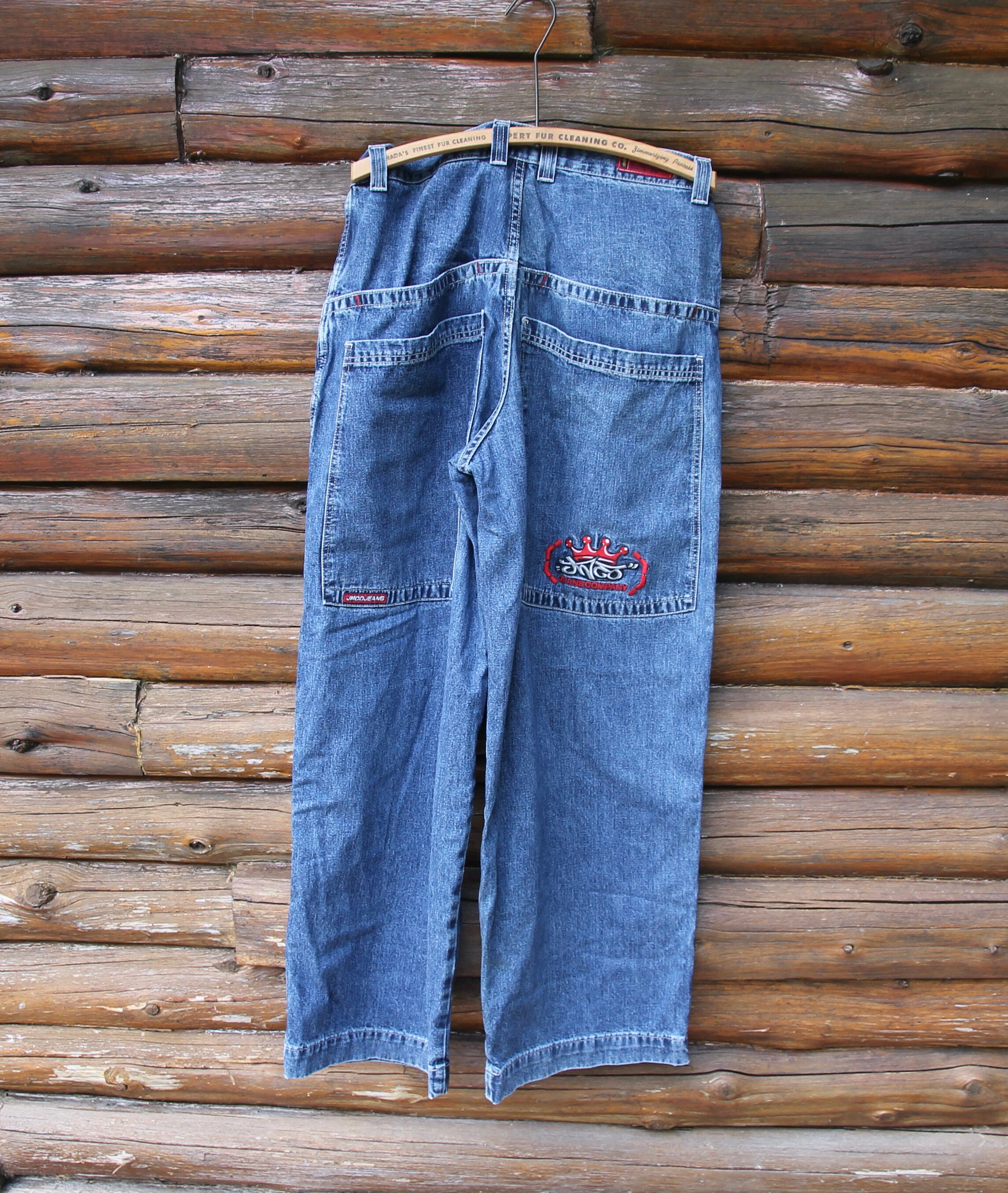 Vtg JNCO Jeans Knit V Neck Spell Out 