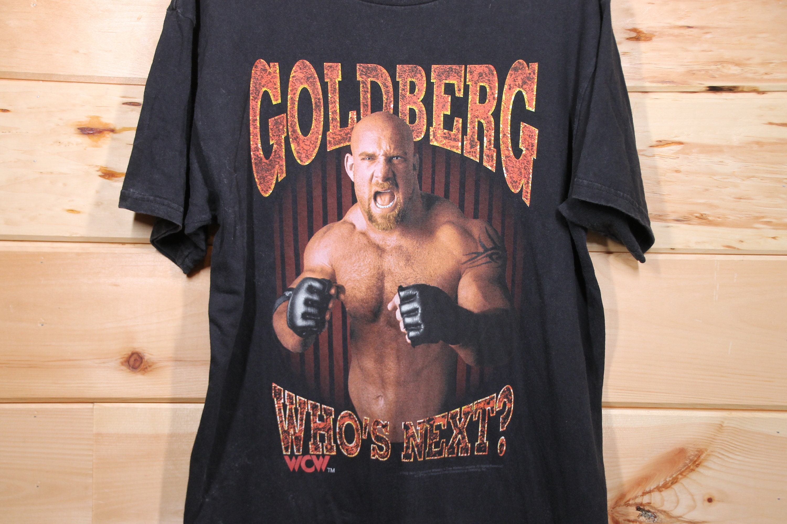 Discover Vintage 1998 Goldberg Who's Next WW Black Wrestling T-Shirt Adult Size Large