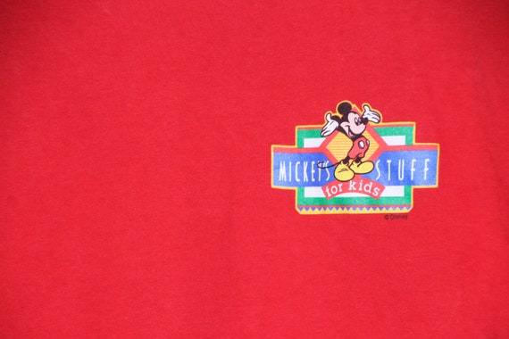 Vintage Disney Mickey's Stuff for Kids Red Adult XL T-shirt Mickey Mouse  Walt Disney World -  Denmark