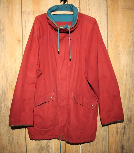 Vintage Timberland Zip Up Adult Coat Size Large J… - image 1