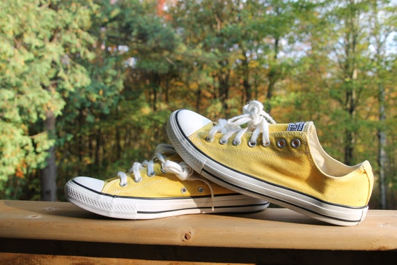 yellow vintage converse