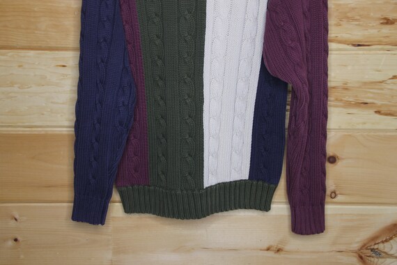 Vintage Tommy Hilfiger Heavy Cable Knit Pullover … - image 9