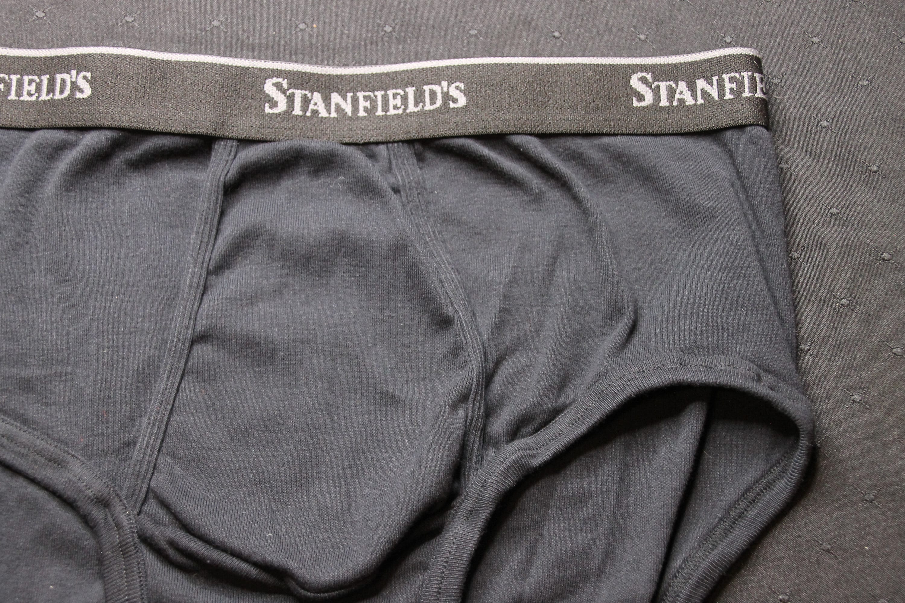 Vintage Stanfield's Briefs Underwear Classic Black Adult Size Large 38 40 