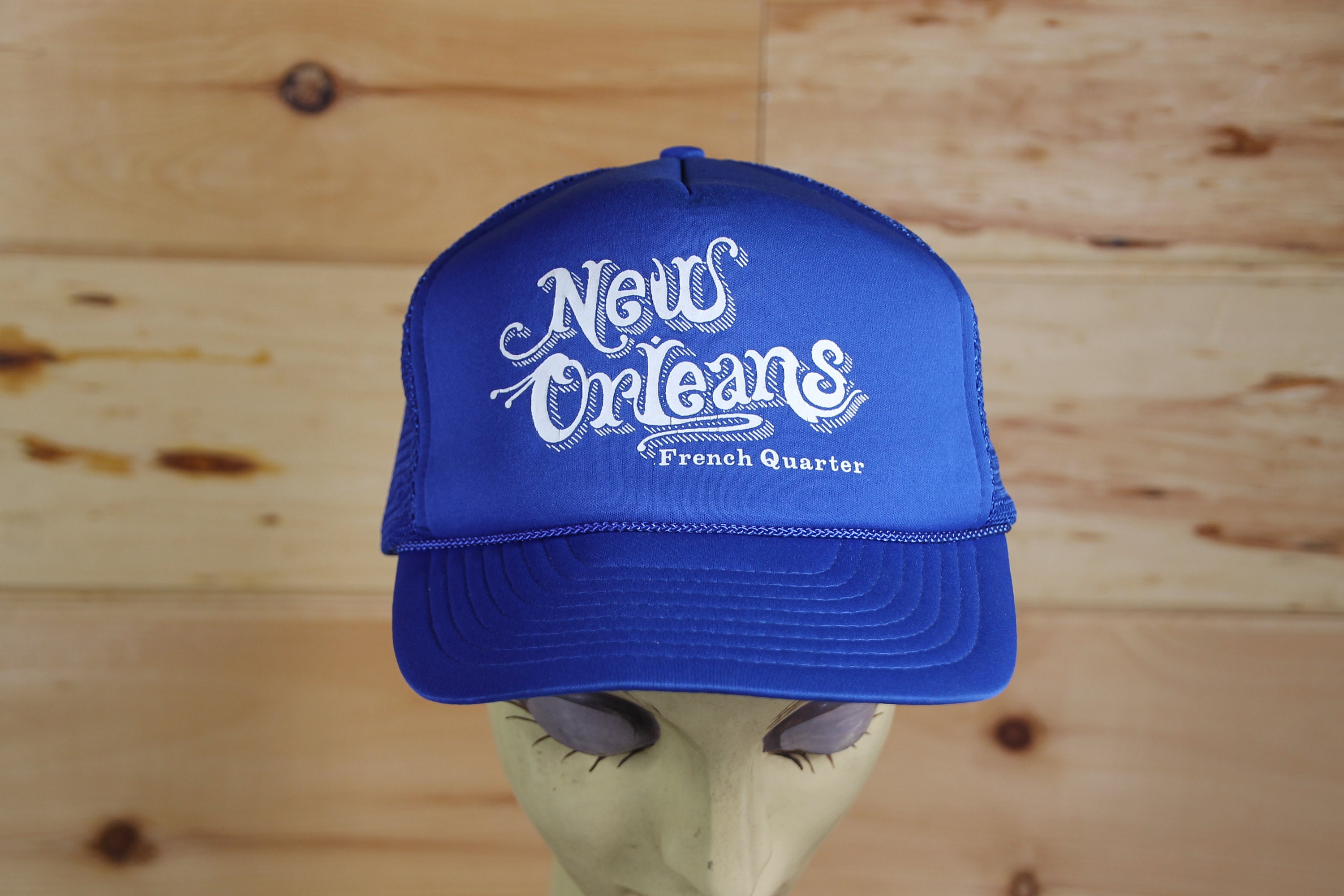 Vintage New Orleans French Quarter Blue Rope Trucker Hat Adjustable Snapback  Adult Size - Etsy