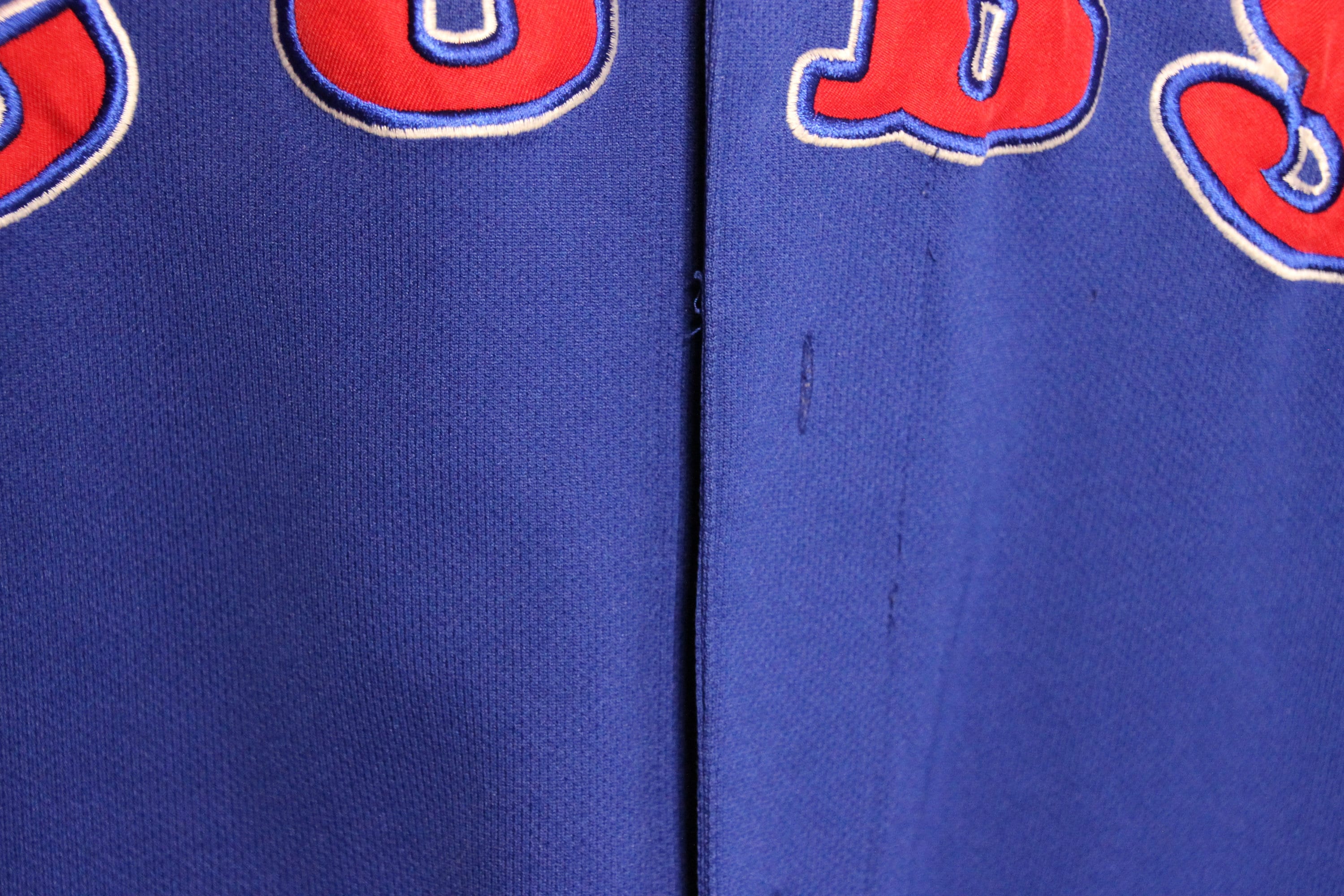 True Fan Chicago Cubs Embroidered Button Up Jersey Mens Medium Baseball  2000s