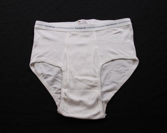 Vintage Fruit of the Loom Briefs Underwear Classic White Adult Size Large Unworn New Old Stock