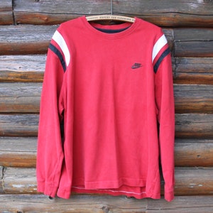 vintage nike sweatshirt red