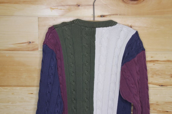 Vintage Tommy Hilfiger Heavy Cable Knit Pullover … - image 8