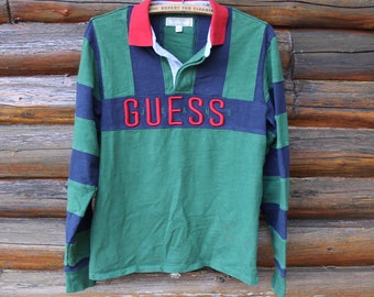 Vintage Guess Jeans Color Block Green 