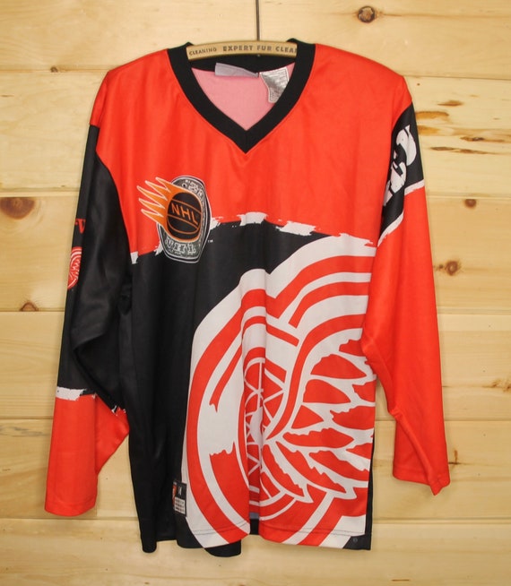 Vintage 90s NHL X Detroit Red Wings Hockey Jersey XL 