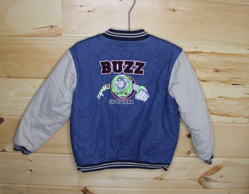 Store Toy Buzz Lightyear Varsity Jacket Disney Toy Story Woody