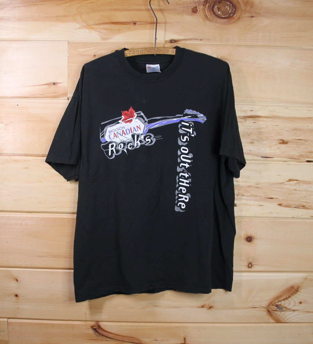 Vintage Molson Canadian Rocks It's Out There i Am Staff Black Single ...