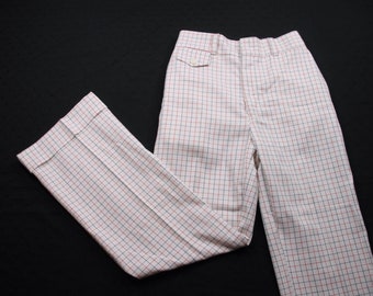 Vintage Levi's Panatela Signature Collection Checkered Dress Golf Pants Adult Size XS Small