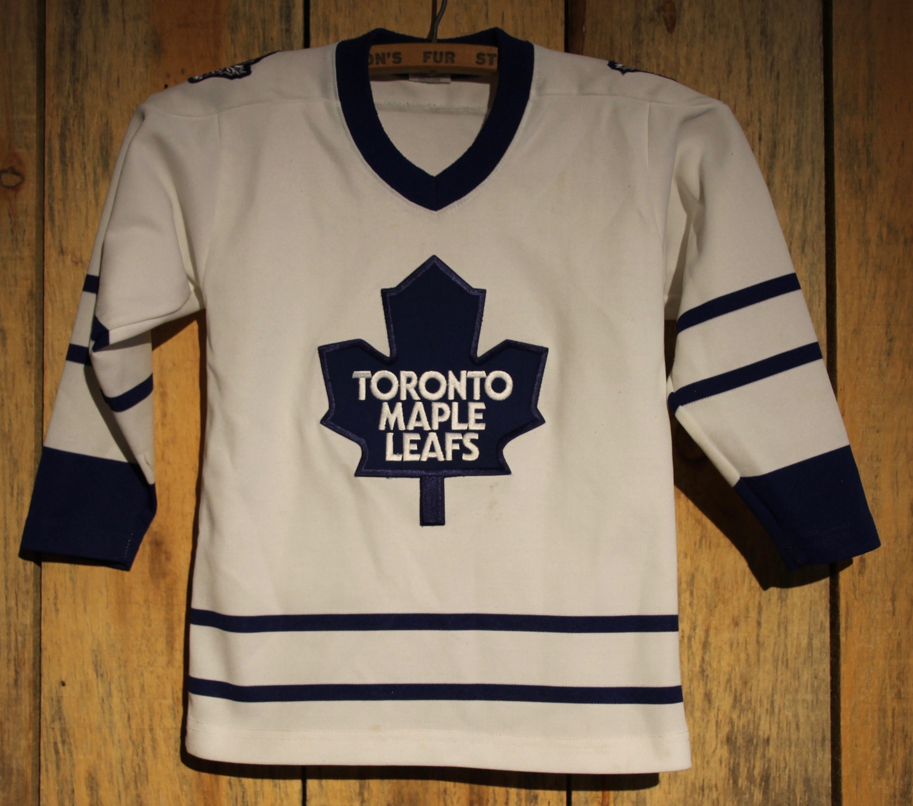 Vintage Toronto Maple Leafs White NHL Hockey Sewn Jersey 