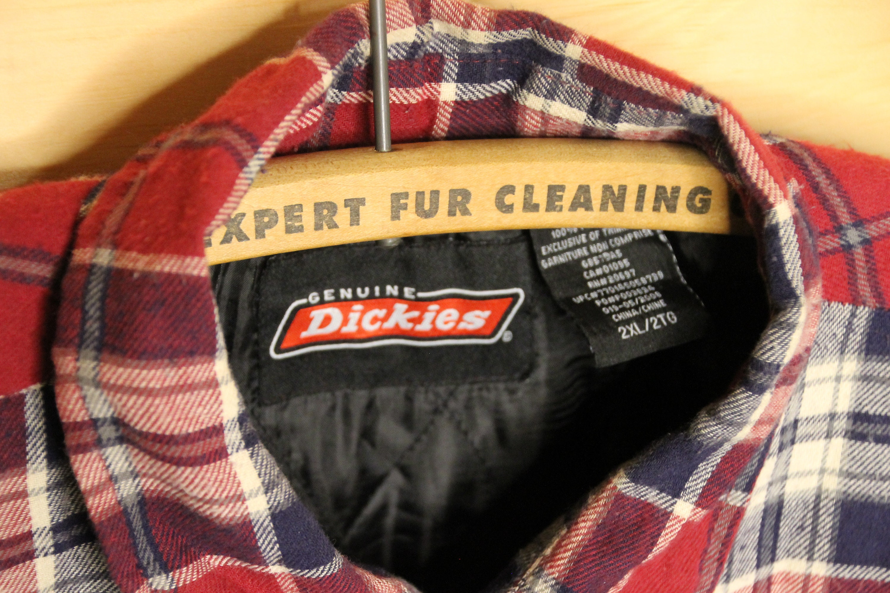 Vintage Dickies Red Plaid Button up 