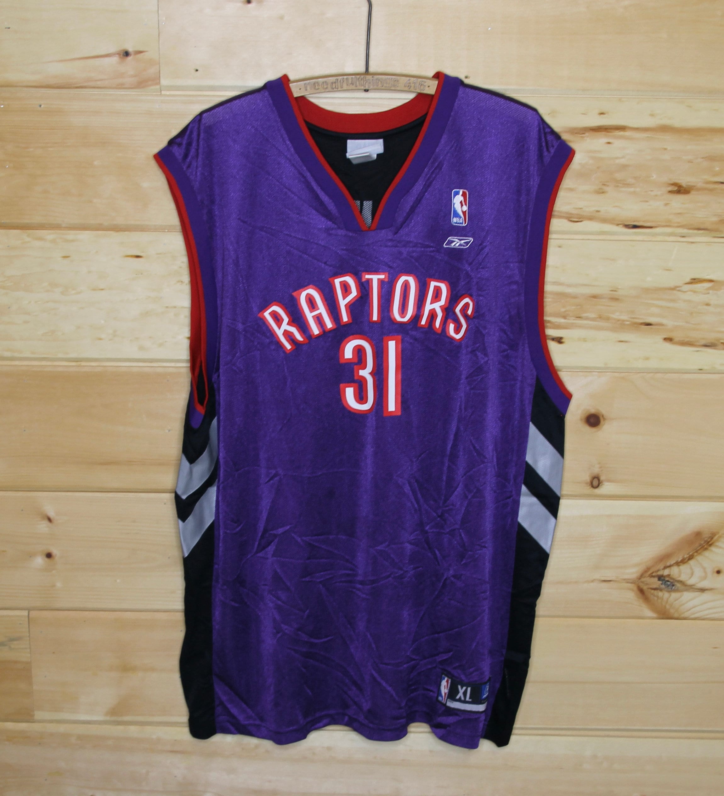NeedfulThings416 Vintage Nike Toronto Raptors NBA Basketball Purple / Black Jersey Adult Size XXL 2XL