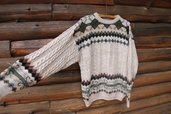 Vintage Cape Cod Sportswear Heavy Cable Knit Pull… - image 5