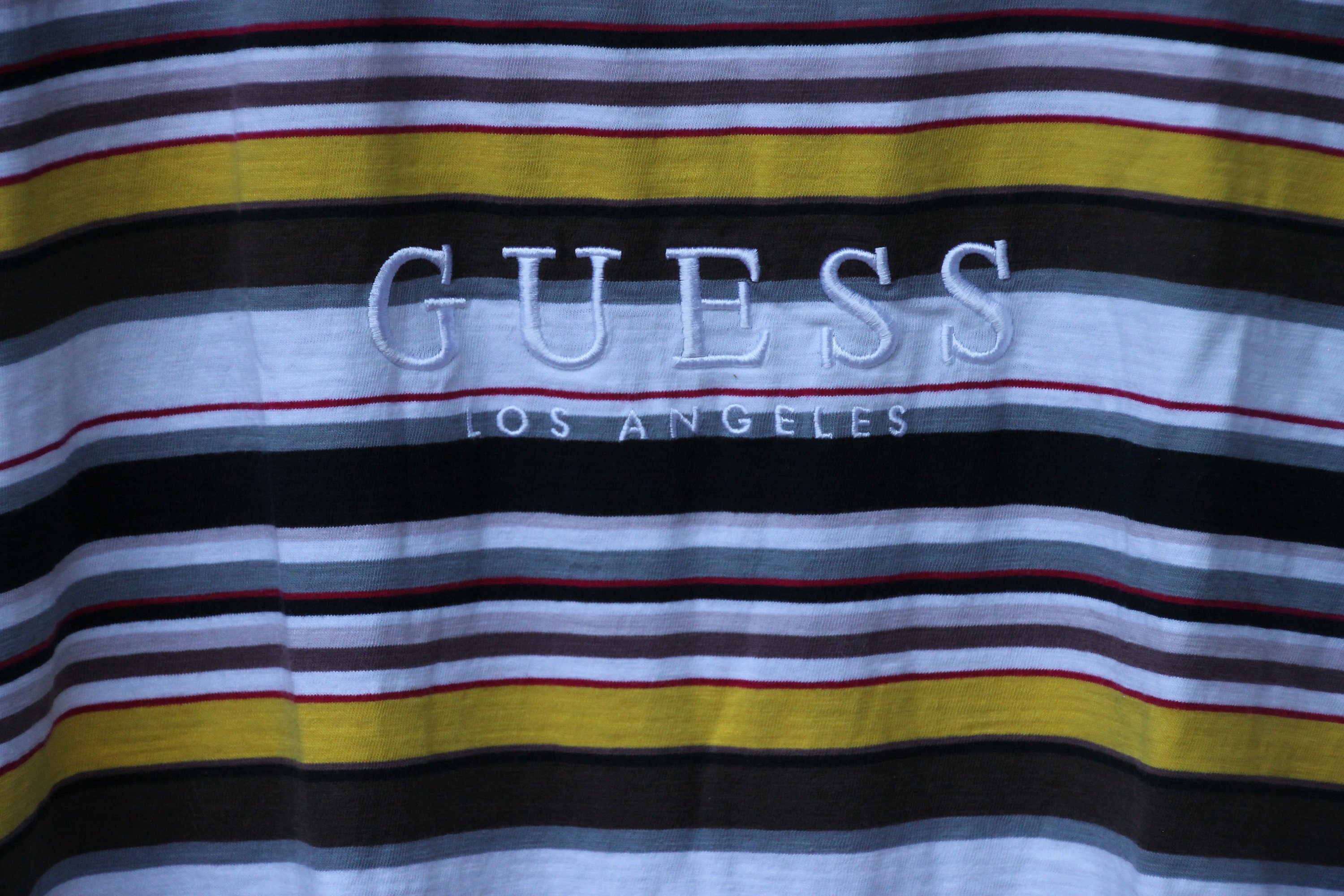 Guess los angeles t shirt striped 2025