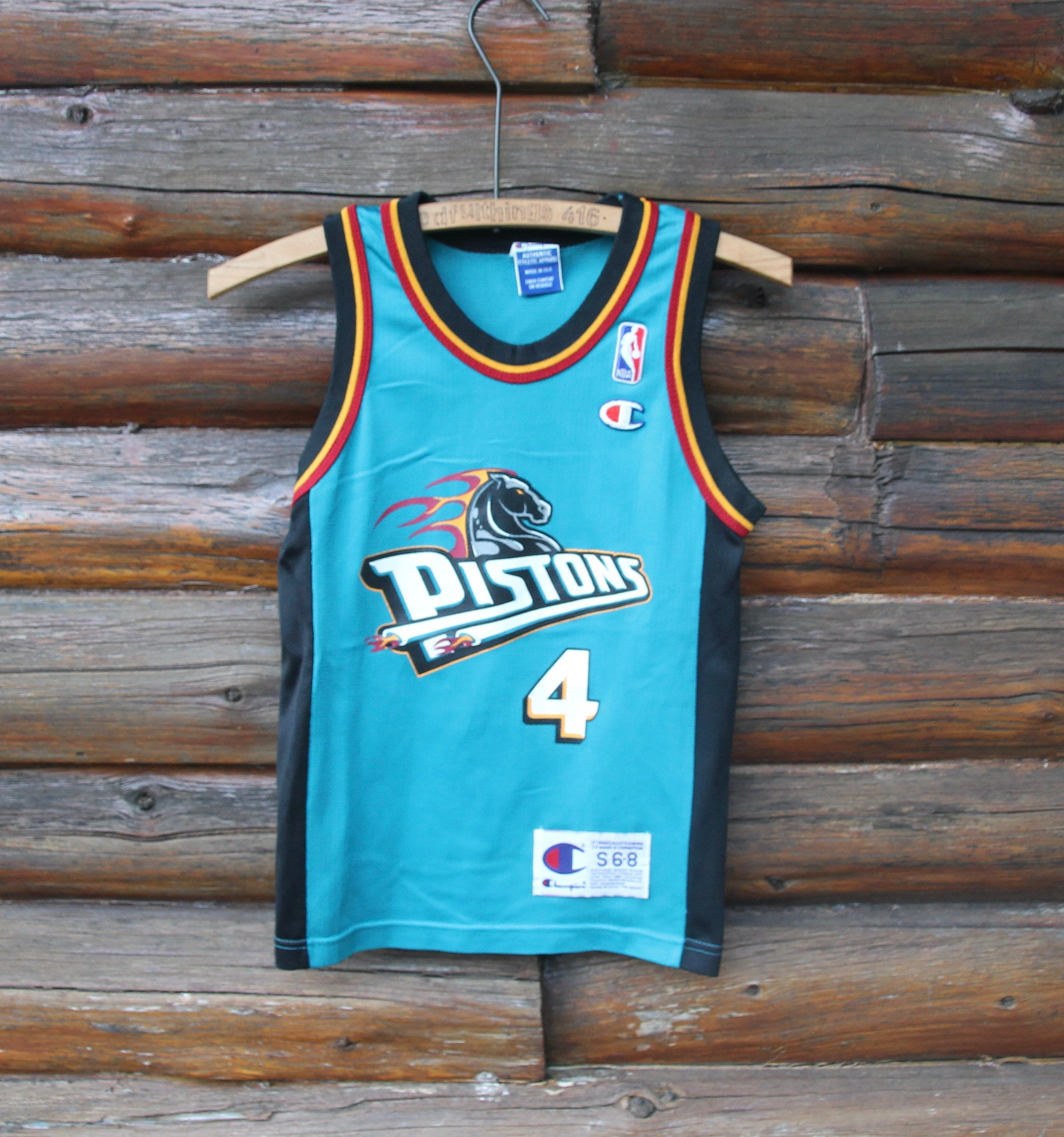 Vintage 80s 90s Clothing NBA Detroit Pistons Basketball Men 